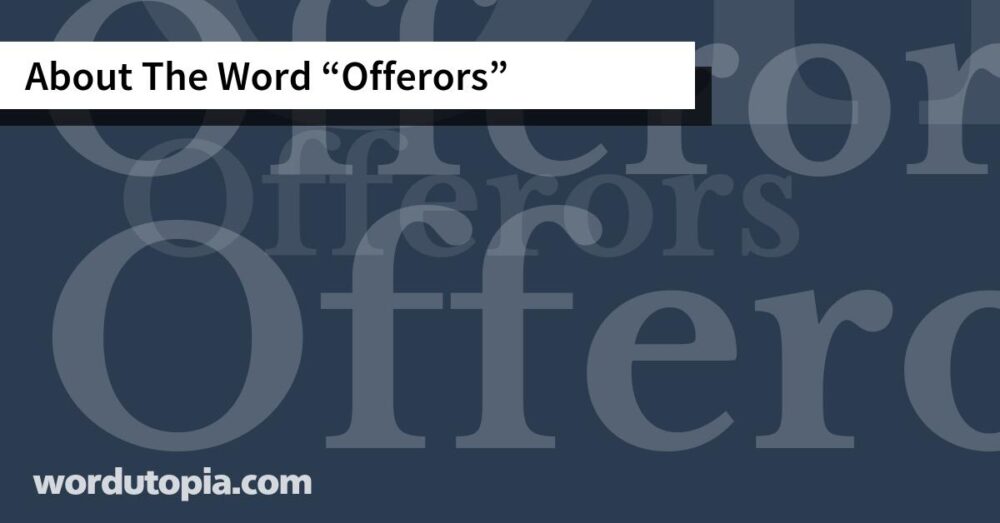 About The Word Offerors