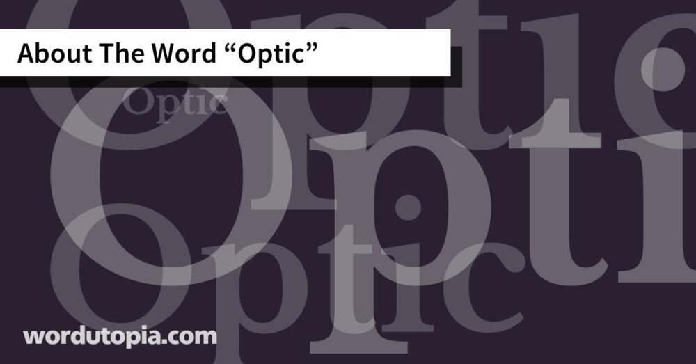 About The Word Optic