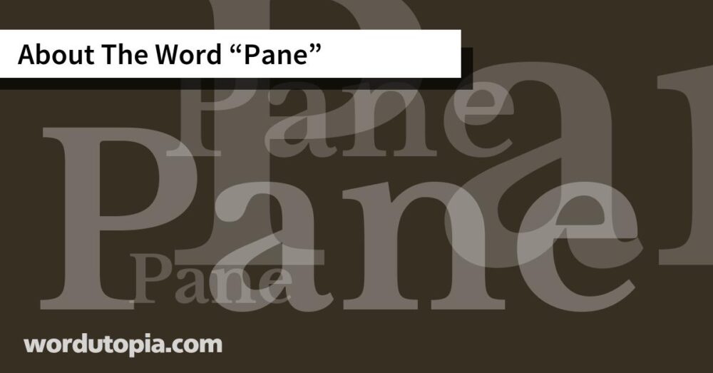 About The Word Pane