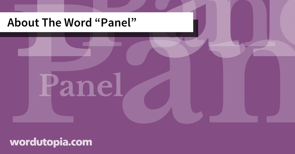 About The Word Panel