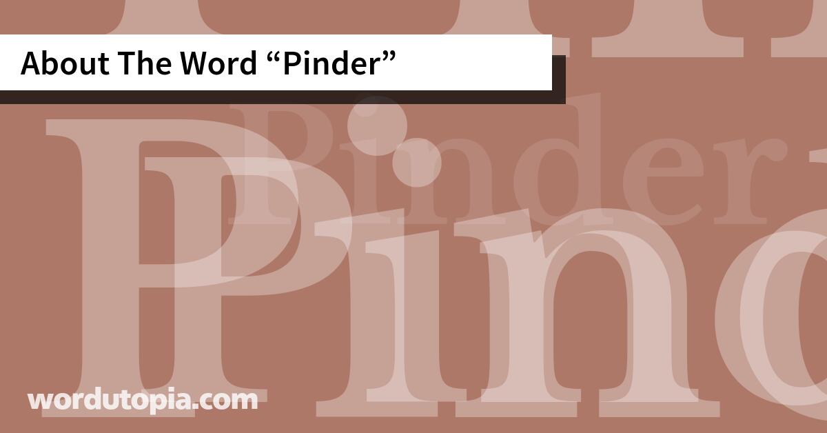 About The Word Pinder