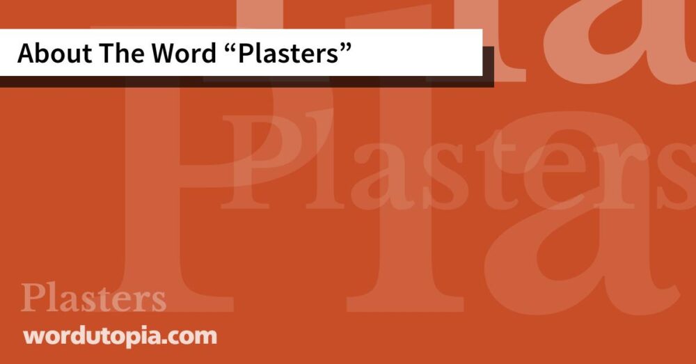 About The Word Plasters