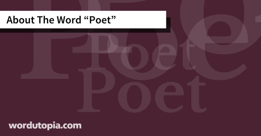 About The Word Poet
