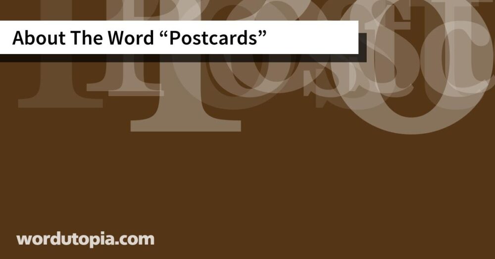 About The Word Postcards