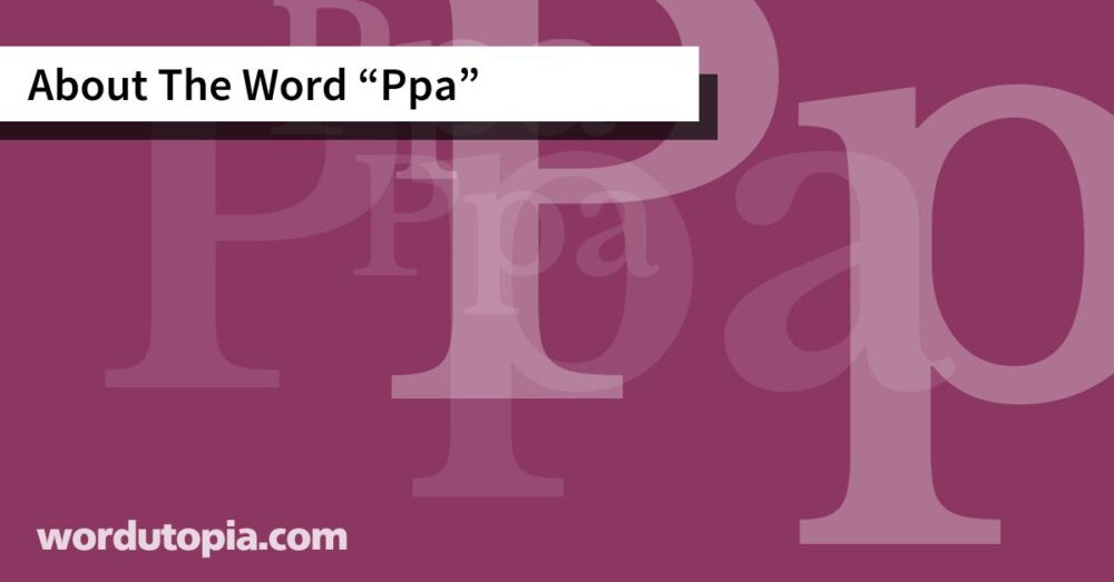 About The Word Ppa