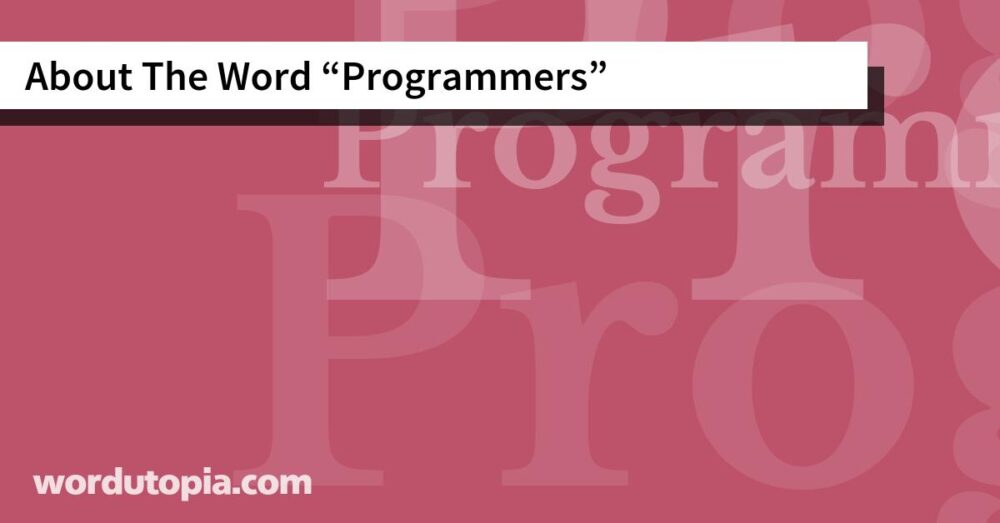 About The Word Programmers