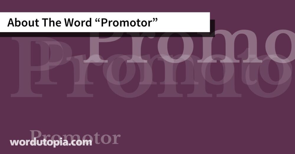 About The Word Promotor