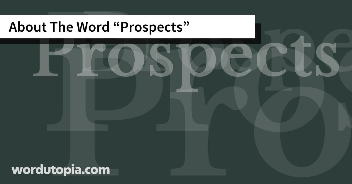 About The Word Prospects