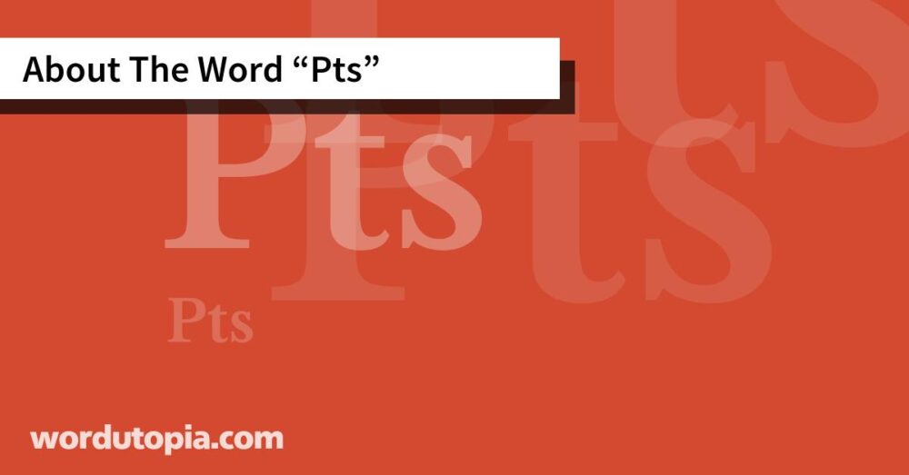 About The Word Pts