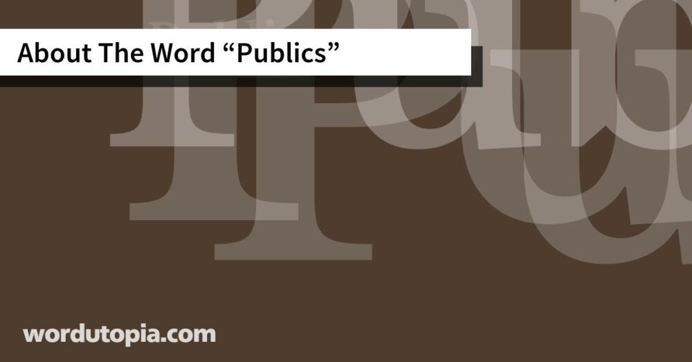 About The Word Publics