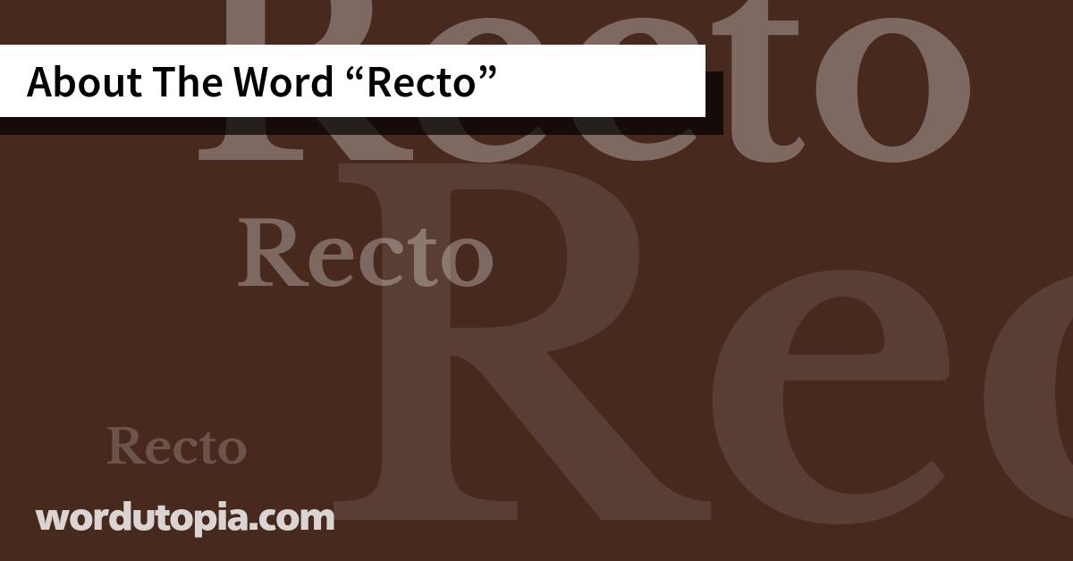 About The Word Recto