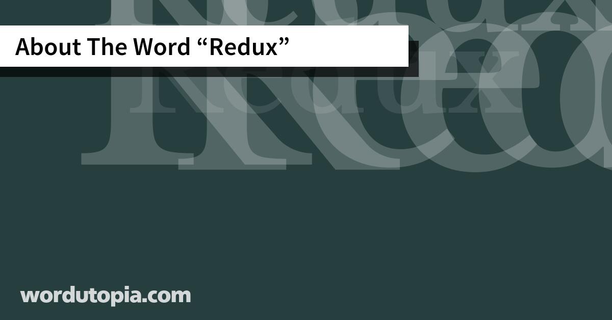 About The Word Redux