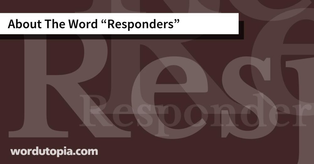 About The Word Responders