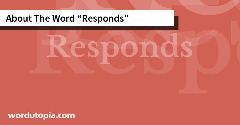 About The Word Responds