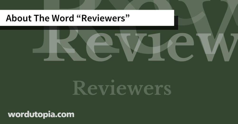 About The Word Reviewers