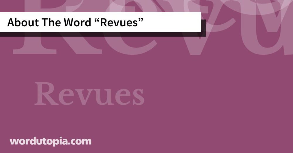 About The Word Revues