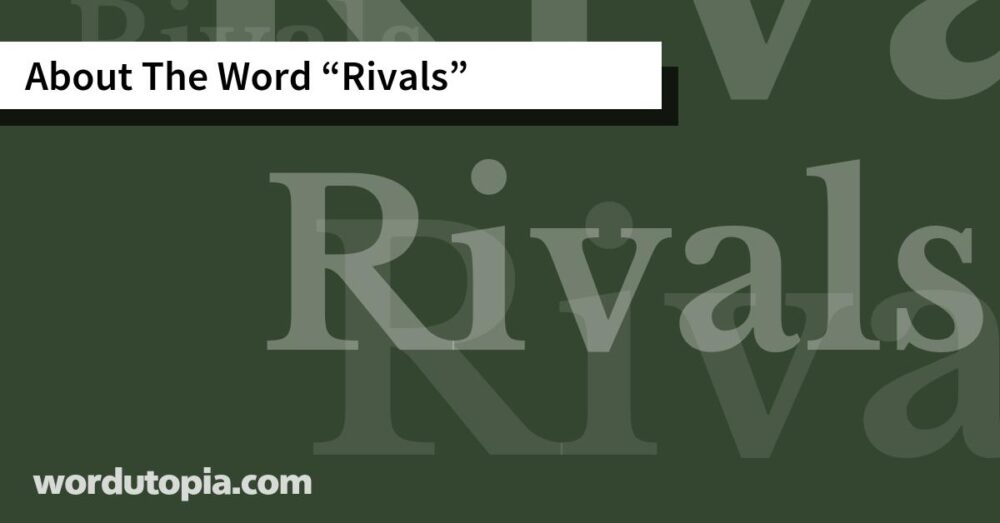 About The Word Rivals