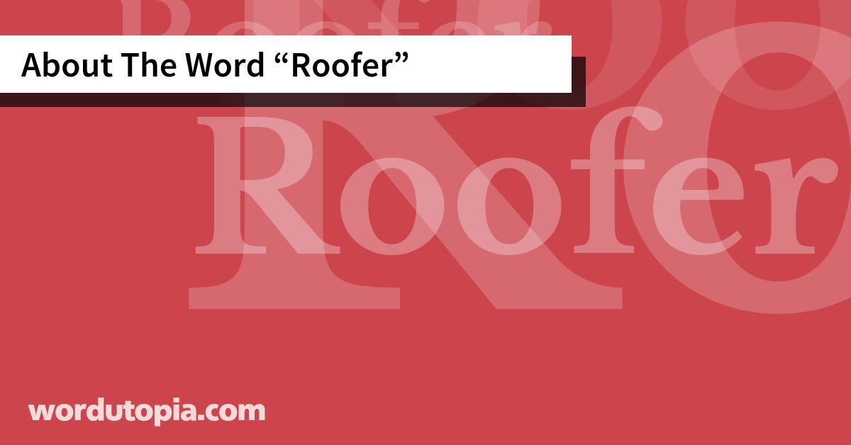 About The Word Roofer