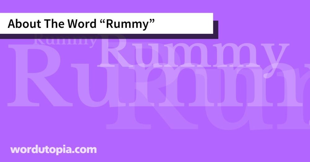 About The Word Rummy