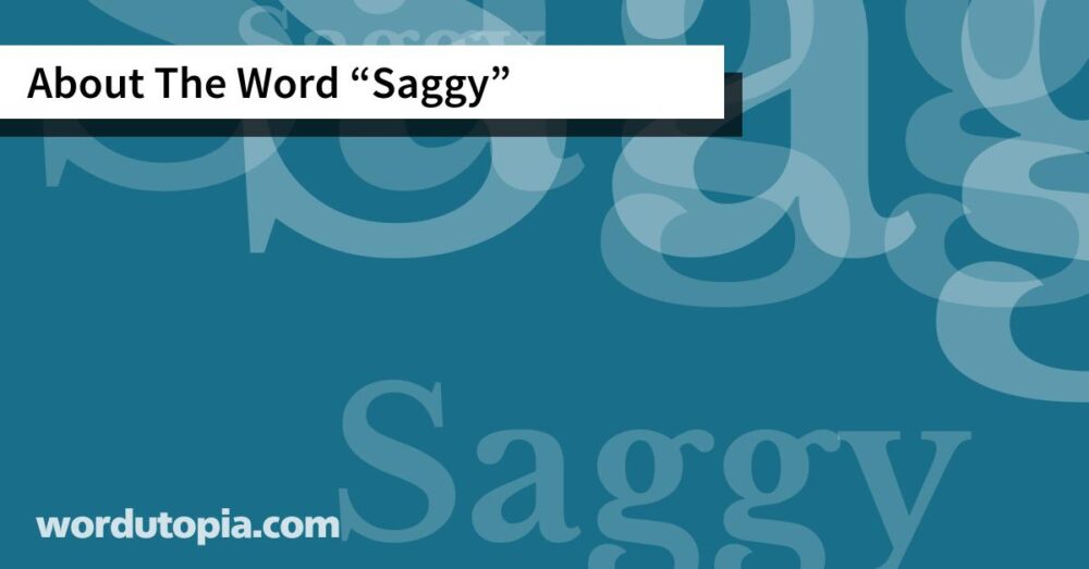 About The Word Saggy