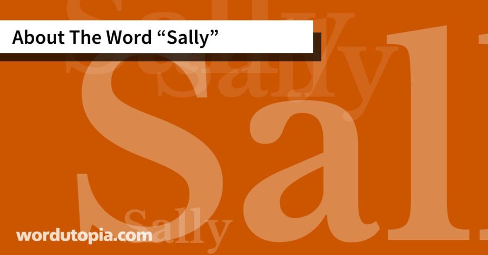 About The Word Sally
