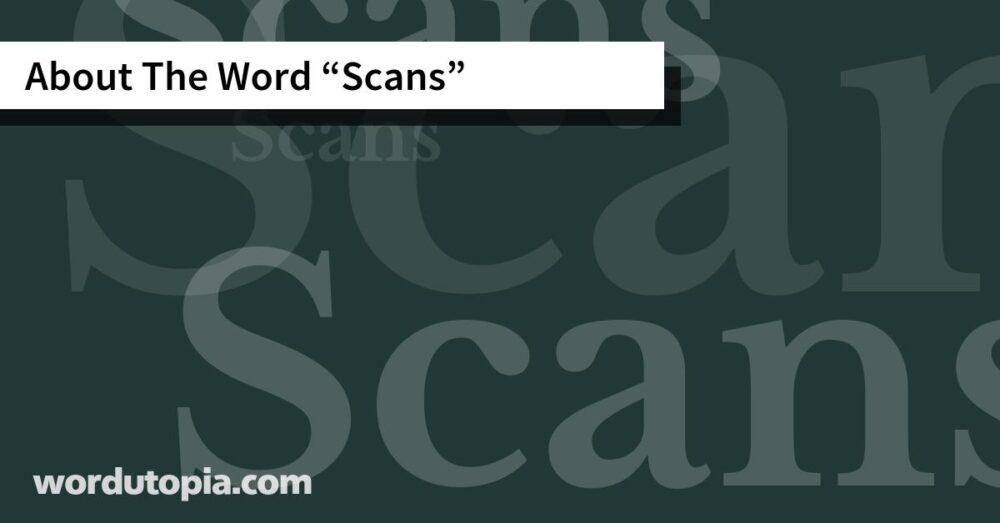About The Word Scans