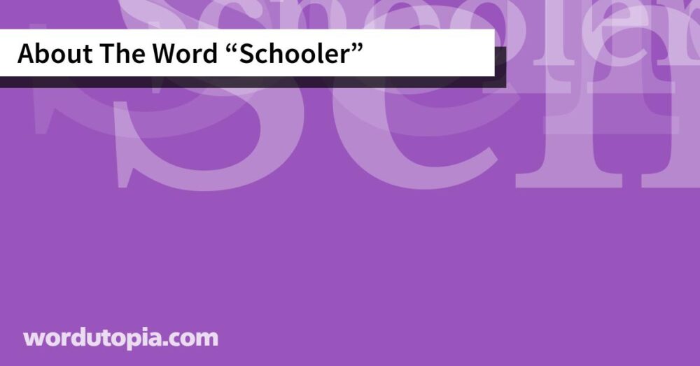 About The Word Schooler