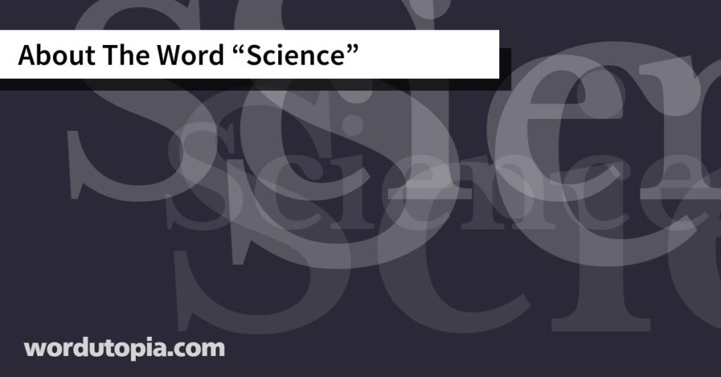 About The Word 