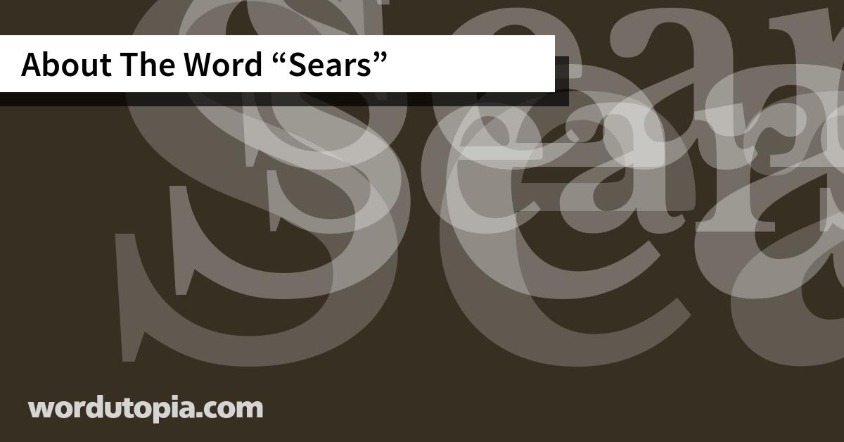 About The Word Sears