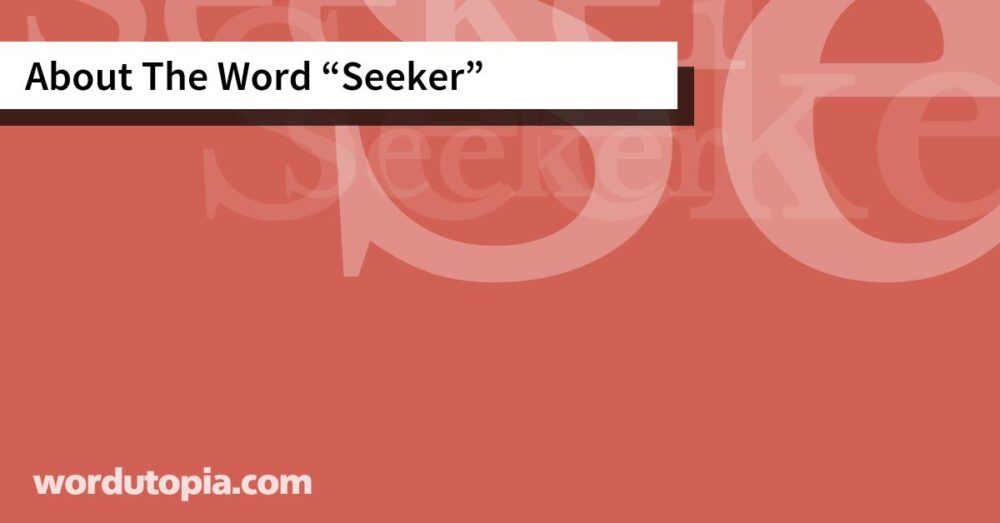 About The Word Seeker