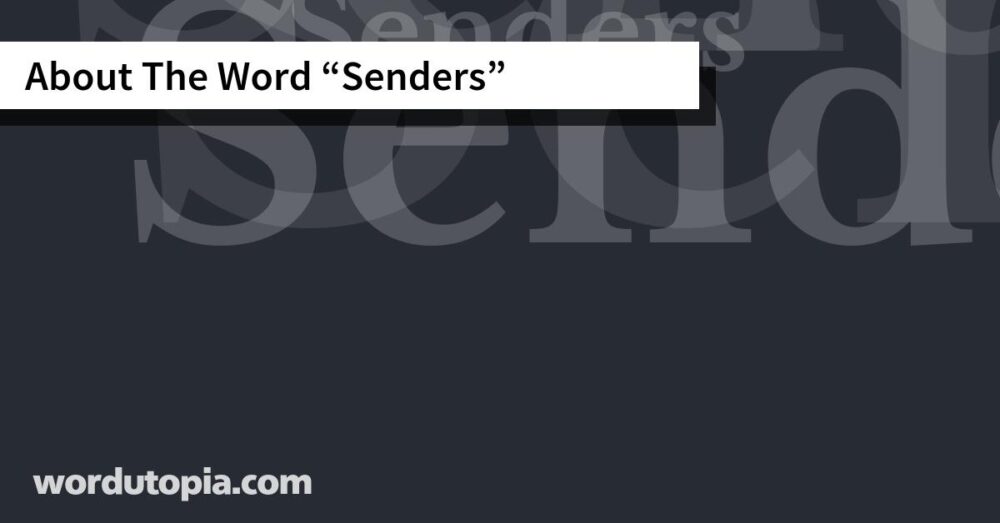 About The Word Senders