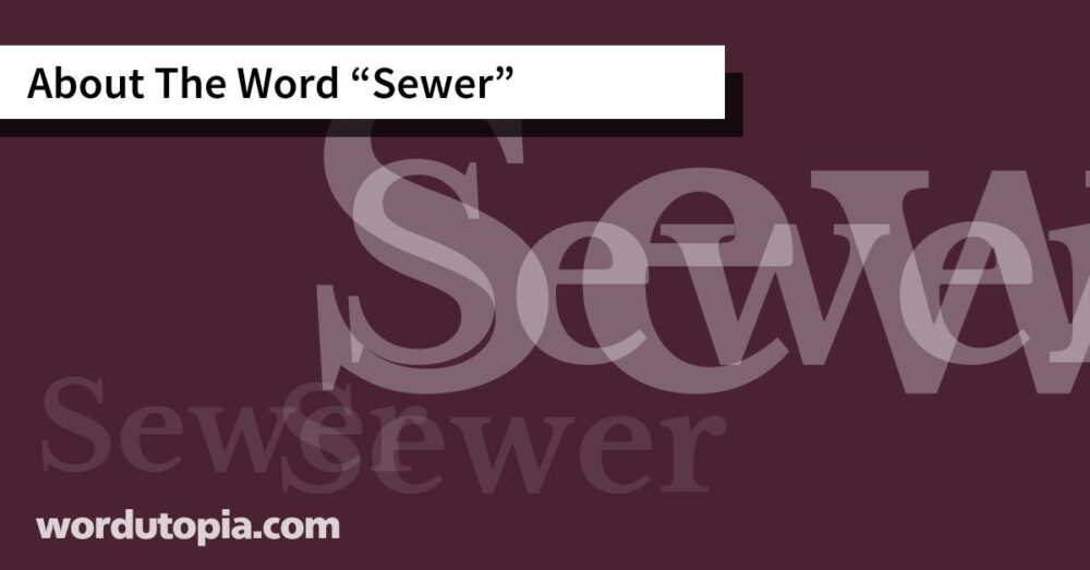 About The Word Sewer
