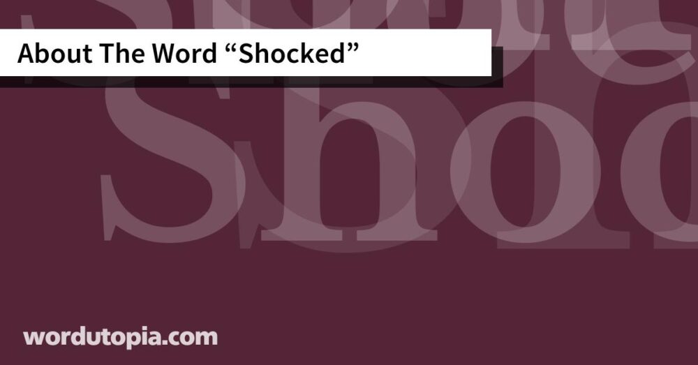 About The Word Shocked