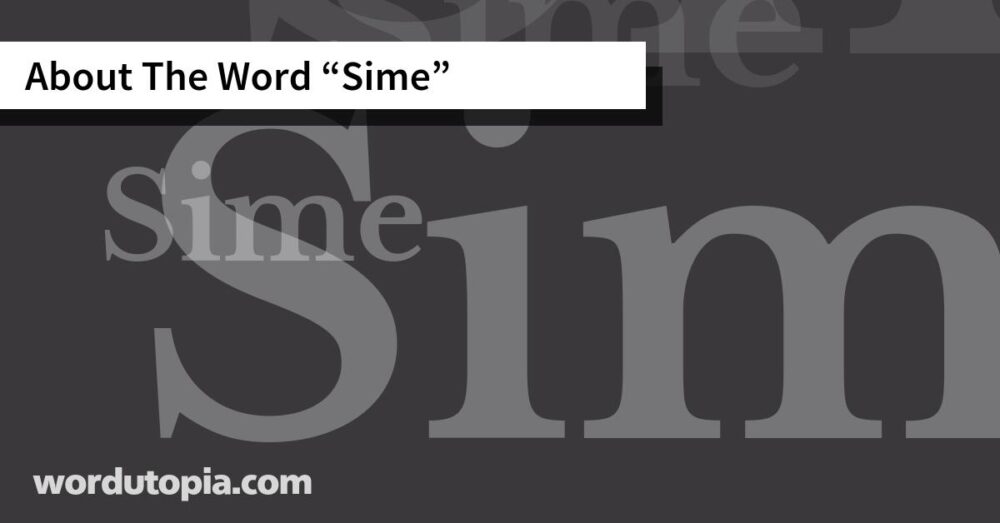 About The Word Sime