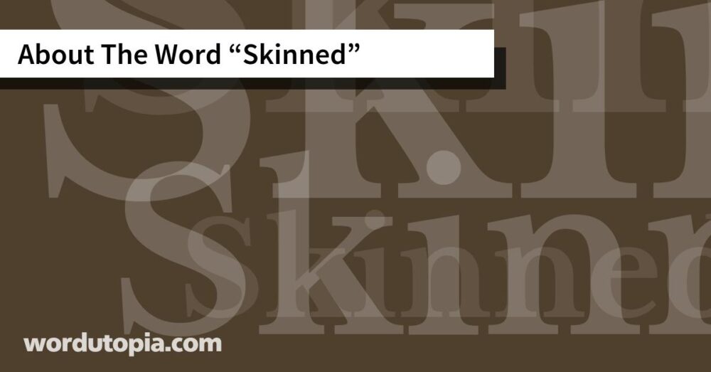 About The Word Skinned