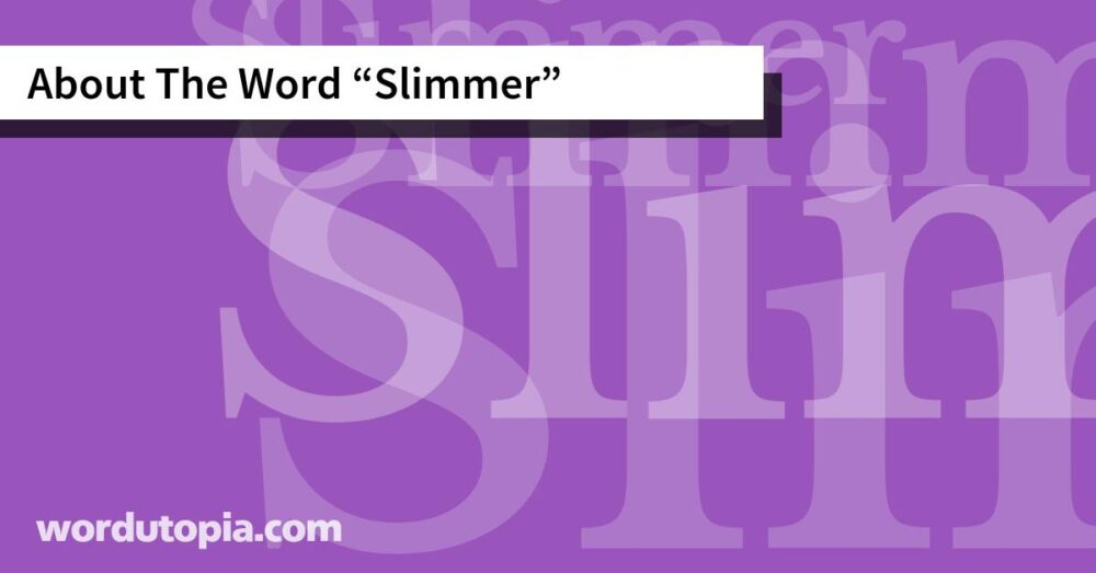 About The Word Slimmer