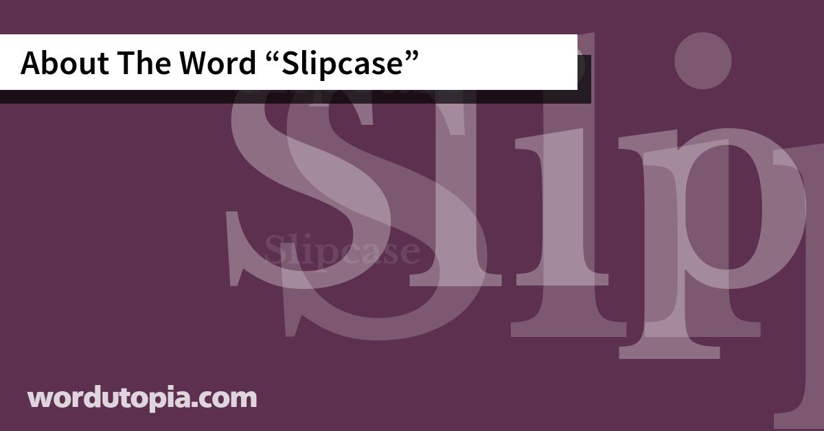 About The Word Slipcase