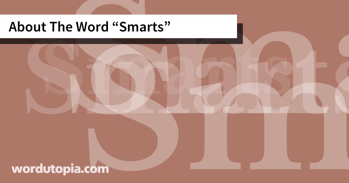 About The Word Smarts