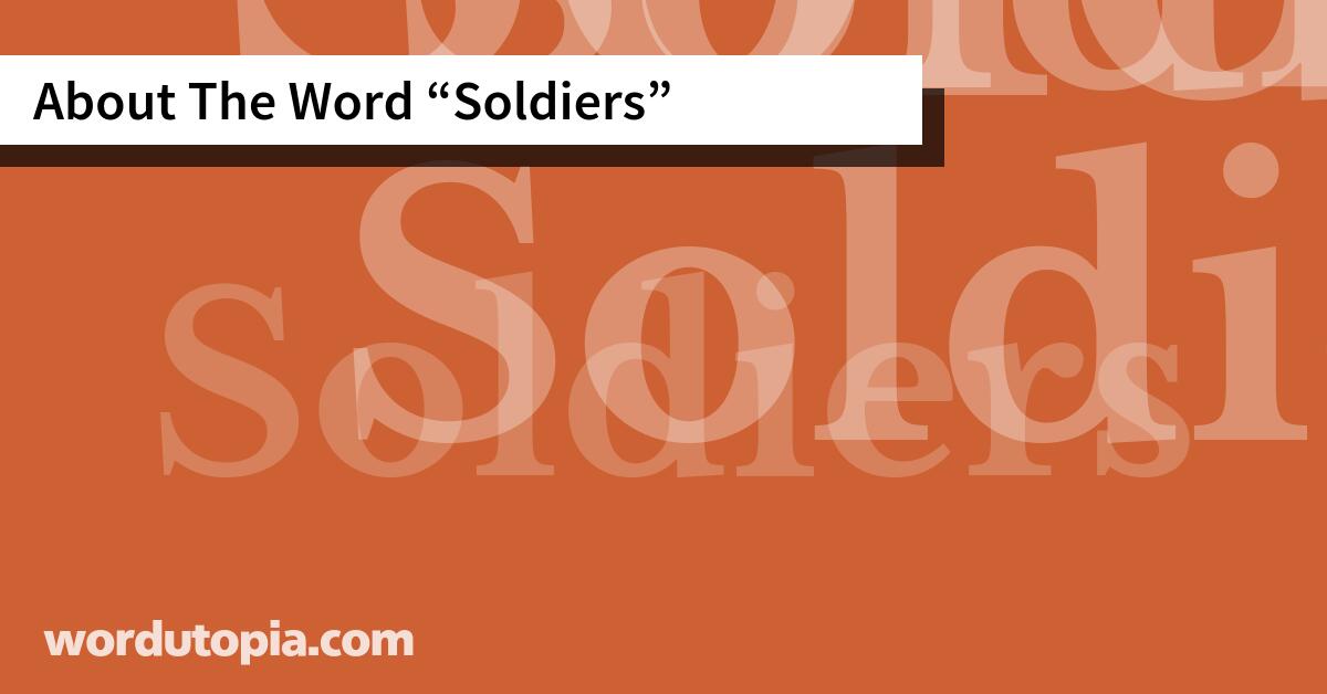 About The Word Soldiers