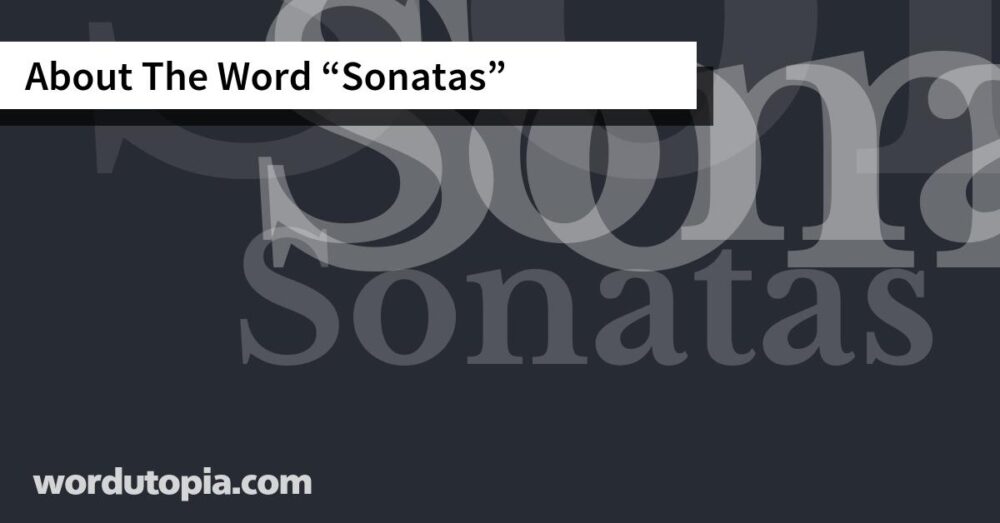 About The Word Sonatas