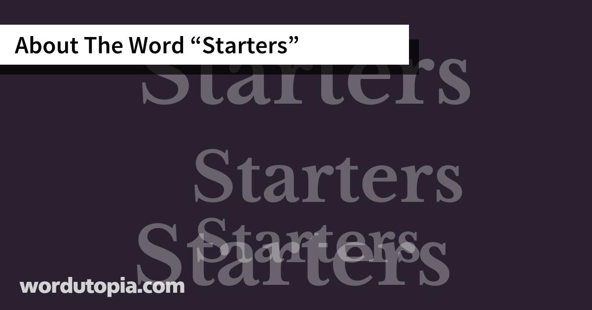 About The Word Starters