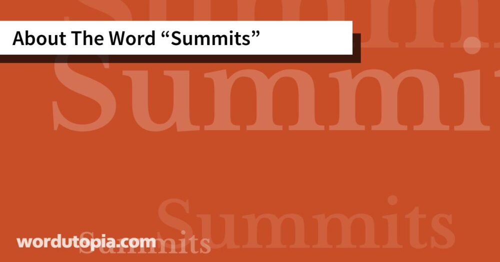 About The Word Summits