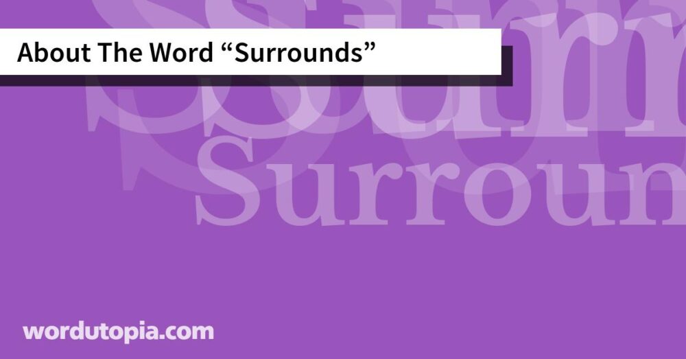 About The Word Surrounds