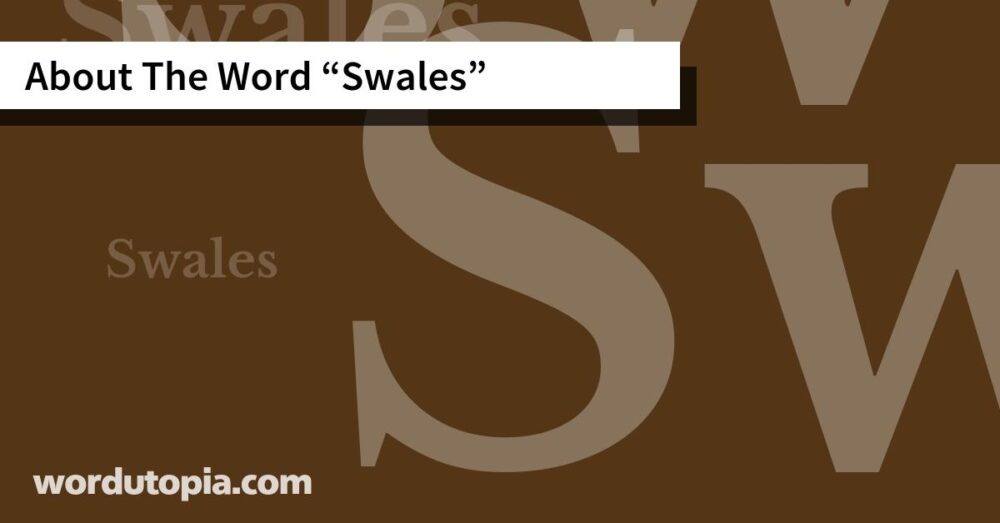 About The Word Swales