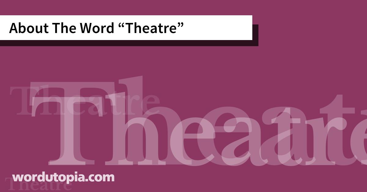 About The Word Theatre