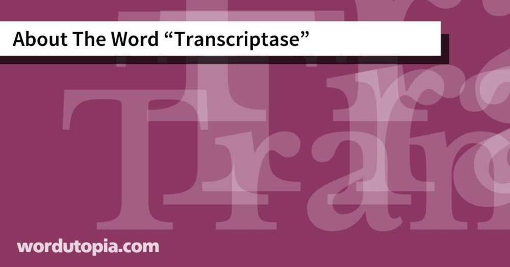 About The Word Transcriptase