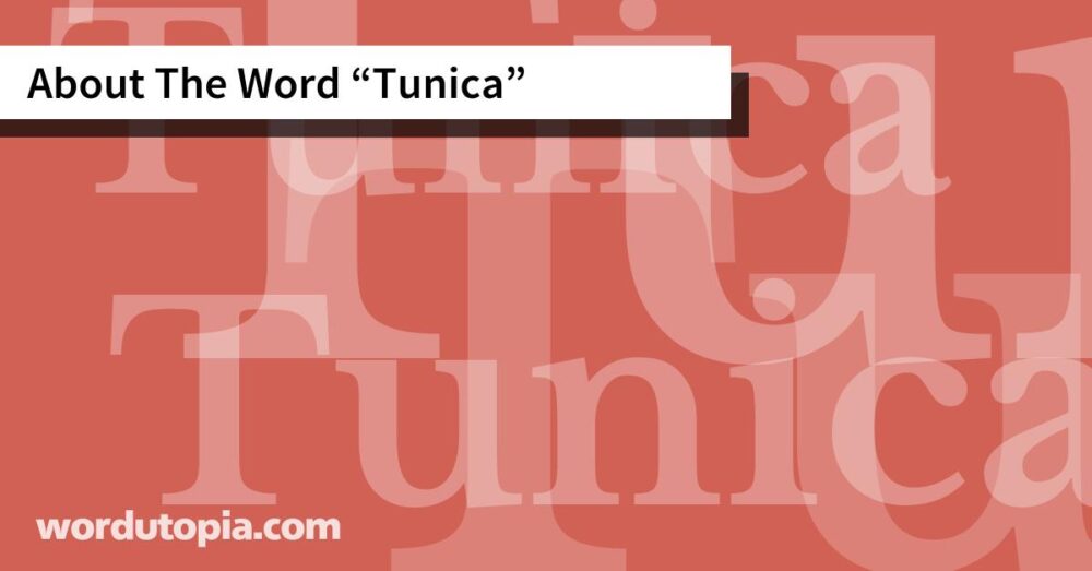 About The Word Tunica