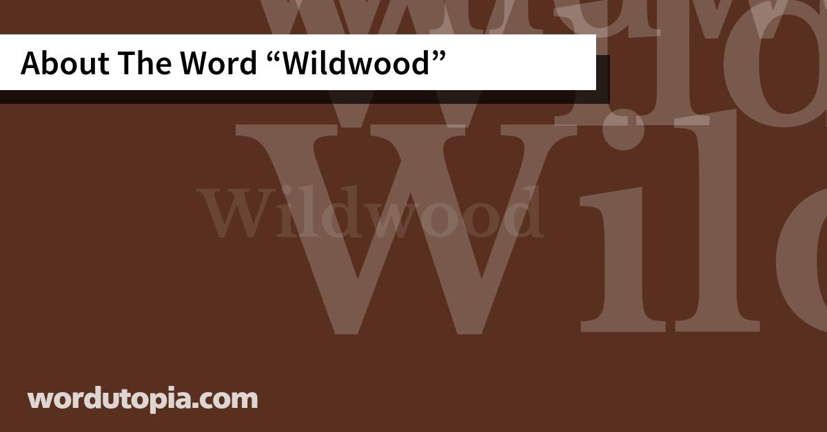 About The Word Wildwood